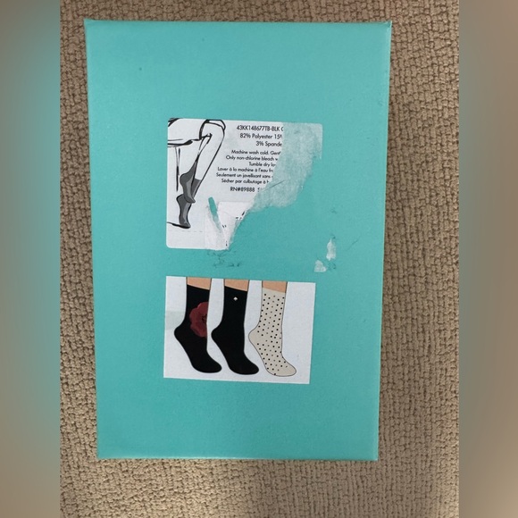 KATE SPADE SOCKS (Set of 3) new in unopened box - Picture 3 of 5